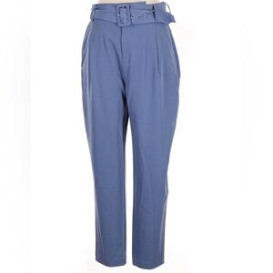 Jason Wu Slate Blue paperbag waist belted dress pants trousers 10